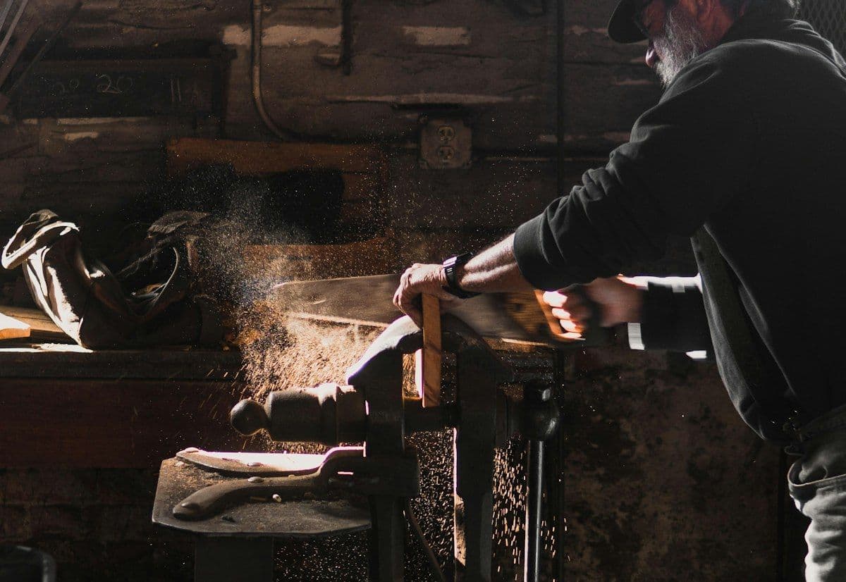 Carpenter at work